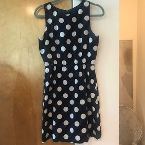 J. Crew polka dot sleeveless dress size 4